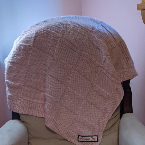 Custom orders only! knitted baby blankets! - Picture 2 of 4